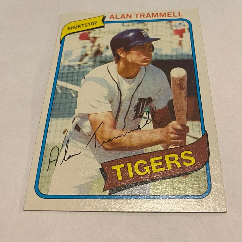 Alan Trammell 1980 Topps Baseball Card # 232 Vintage Collectible Detroit Tigers